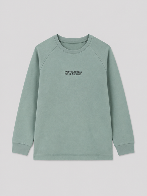 Світшот для дівчинки утеплений, ментоловий 146 - Фото 1 Світшот для дівчинки утеплений, ментоловий 146 - изображение 1