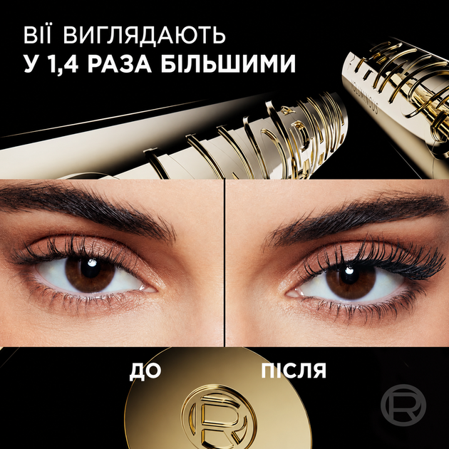 Тушь для создания объема и изгиба L'Oréal Paris Volume Million Lashes Panorama Темно-коричневая (10.5 мл) - изображение 2