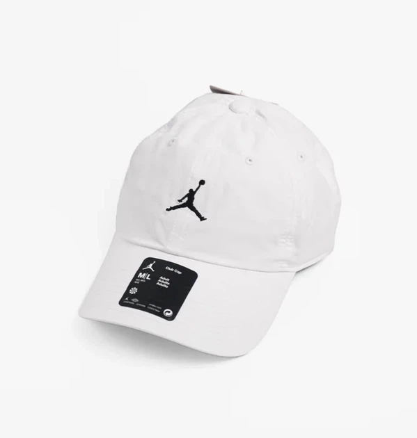 Кепка унісекс Air Jordan U Club Cap Us Cb Wsh Jm White HQ1963-100 білий розмір L - Фото 1 Кепка унісекс Air Jordan U Club Cap Us Cb Wsh Jm White HQ1963-100 білий розмір L - изображение 1