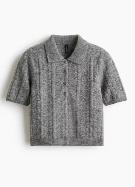 Поло H&M 14893 Сірий XL (1314) - зображення 4