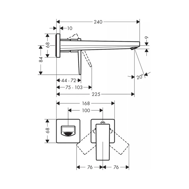 Hansgrohe Metropol Смеситель для умывальника, хром (32526990) - изображение 3