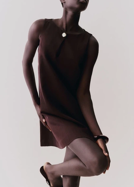 Плаття H&M 16504 Темний коричневий L (1290) - Фото 3 Плаття H&M 16504 Темний коричневий L (1290) - изображение 3