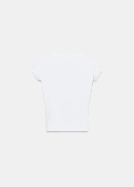 Футболка Zara 14834 Білий S (4174) - Фото 1 Футболка Zara 14834 Білий S (4174) - изображение 1