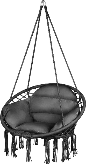 Huśtawka ogrodowa Luverno bocianie gniazdo boho XXL Big Pillow graphite - Zdjęcie 1 Huśtawka ogrodowa Luverno bocianie gniazdo boho XXL Big Pillow graphite - obraz 1
