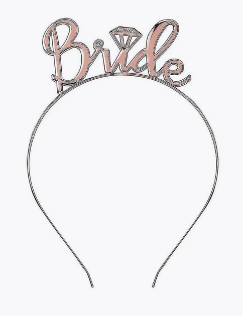 Набор на девичник для невесты Bride to be One Size фата обруч лента флеш-тату пудровый белый (SVS) - Фото 3 Набор на девичник для невесты Bride to be One Size фата обруч лента флеш-тату пудровый белый (SVS) - изображение 3