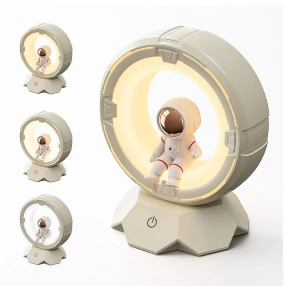 Детский ночник XO OZ12 Космонавт аккумуляторный, силиконовый LED светильник Космонавт для детей, ночник в детскую комнату - изображение 2