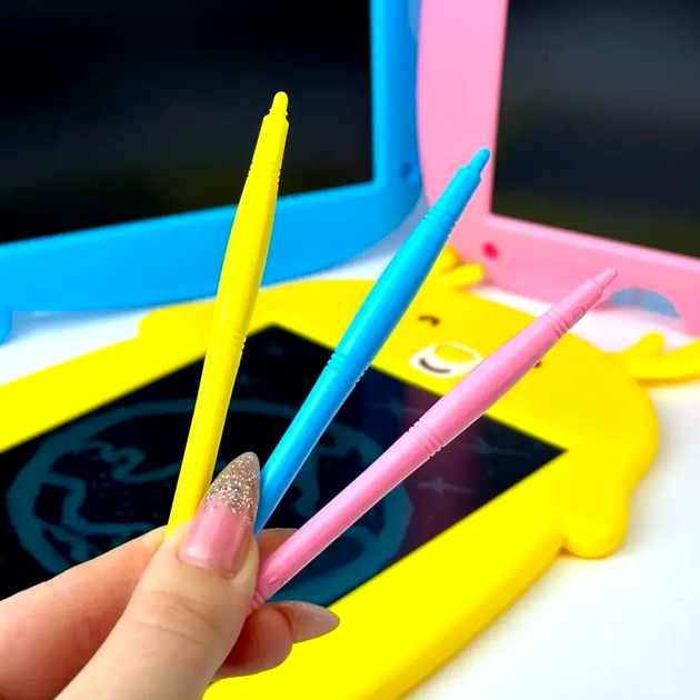 Графический планшет Writing Tablet Bear для детей голубой цвет для рисования и создания заметок - Фото 5 Графический планшет Writing Tablet Bear для детей голубой цвет для рисования и создания заметок - изображение 5