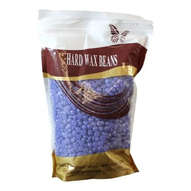 Плівковий віск у гранулах 500 г Hard wax beans Лаванда - Фото 1 Плівковий віск у гранулах 500 г Hard wax beans Лаванда - изображение 1