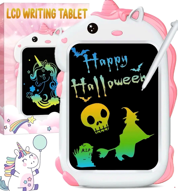 Графический планшет Writing Tablet для детей единорог 8 5 дюймов с экраном LCD для рисования и творчества - изображение 8