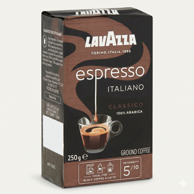 Кофе молотый Lavazza Espresso Classico лавацца эспрессо классик 250 г - Фото 2 Кофе молотый Lavazza Espresso Classico лавацца эспрессо классик 250 г - изображение 2