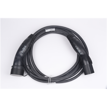 Kabel ładujący Evaka EV typu 2 22 kW 32 A 2.5 m Czarny ITGAM3871 (2000001426500) - obraz 3