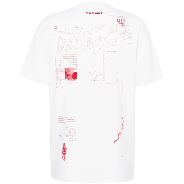 Футболка Mammut Base T-Shirt Men Multi-Pitch L white - изображение 2