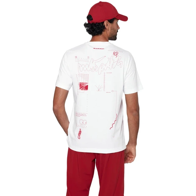 Футболка Mammut Base T-Shirt Men Multi-Pitch L white - изображение 5