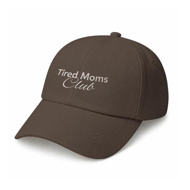 Кепка «Tired Moms Club» коричневая - Фото 1 Кепка «Tired Moms Club» коричневая - изображение 1