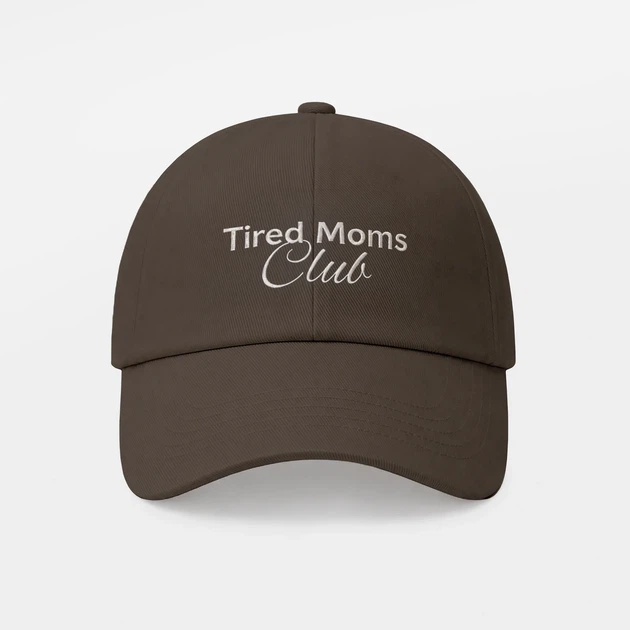 Кепка «Tired Moms Club» коричневая - Фото 6 Кепка «Tired Moms Club» коричневая - изображение 6