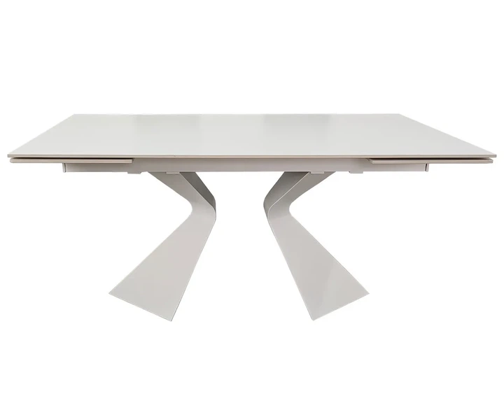 Стол раскладной LAURA CERAMIC 160(240)x90 см керамика белый матовый - Фото 5 Стол раскладной LAURA CERAMIC 160(240)x90 см керамика белый матовый - изображение 5