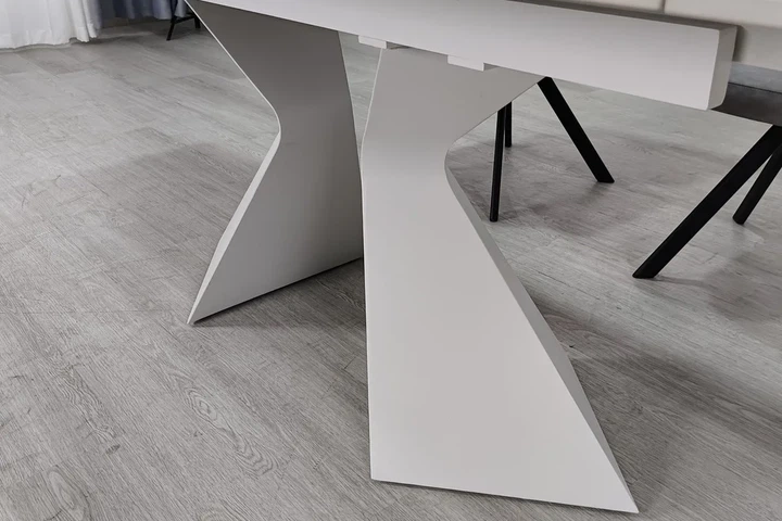 Стол раскладной LAURA CERAMIC 160(240)x90 см керамика белый матовый - Фото 9 Стол раскладной LAURA CERAMIC 160(240)x90 см керамика белый матовый - изображение 9