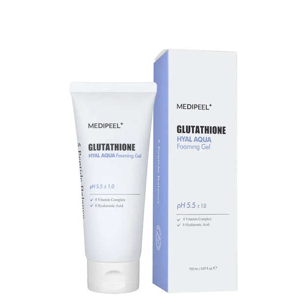 Гель-пінка для вмивання Medi-Peel Glutathione Hyal Aqua Foaming Gel 150 мл - Фото 1 Гель-пінка для вмивання Medi-Peel Glutathione Hyal Aqua Foaming Gel 150 мл - зображення 1