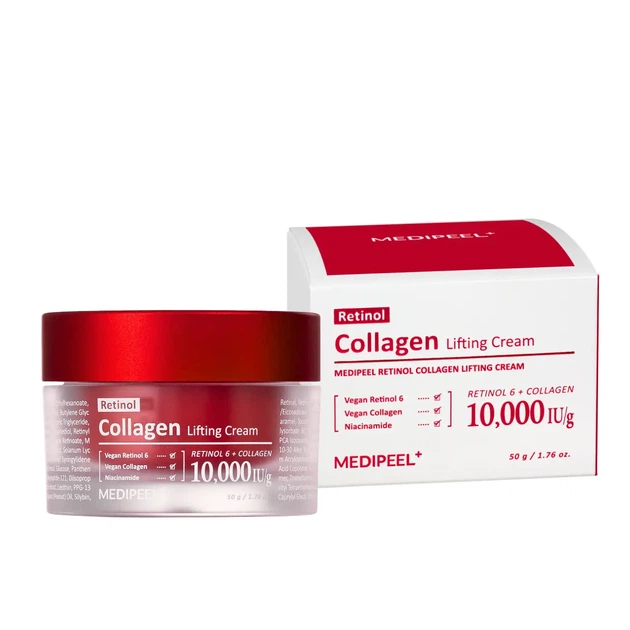 Крем-ліфтинг для обличчя розгладжувальний Medi-Peel Retinol Collagen Lifting Cream нічний 50 г - Фото 1 Крем-ліфтинг для обличчя розгладжувальний Medi-Peel Retinol Collagen Lifting Cream нічний 50 г - зображення 1