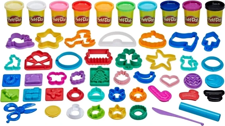 Набор для лепки Праздничный набор Play-Doh Hasbro (F8510) — Пластилин с аксессуарами и формочками - Фото 1 Набор для лепки Праздничный набор Play-Doh Hasbro (F8510) — Пластилин с аксессуарами и формочками - изображение 1