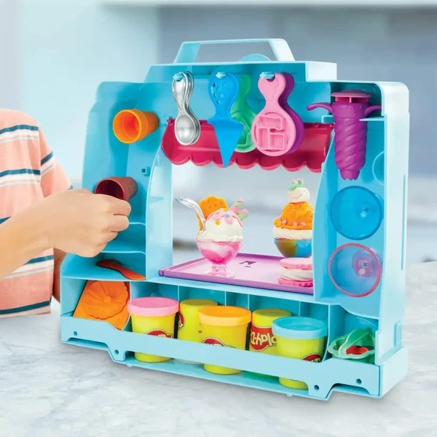 Набор для лепки Грузовичок мороженого Play-Doh Hasbro (F1390) — Большой фургончик мороженого - изображение 8