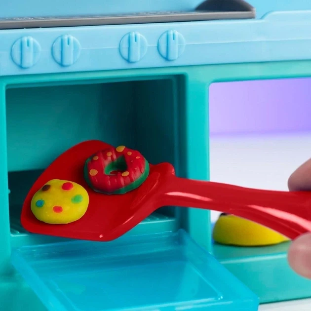 Набор для лепки Ресторан шеф-повара Play-Doh Hasbro (F8107) — Двусторонняя кухня с пластилином - Фото 6 Набор для лепки Ресторан шеф-повара Play-Doh Hasbro (F8107) — Двусторонняя кухня с пластилином - изображение 6