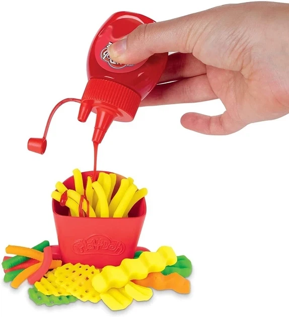 Набор для лепки Картофель фри Play-Doh Hasbro (F1320) — Пластилин с аксессуарами Фастфуд - Фото 5 Набор для лепки Картофель фри Play-Doh Hasbro (F1320) — Пластилин с аксессуарами Фастфуд - изображение 5