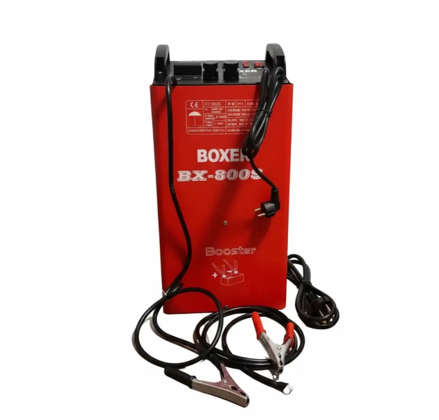 Пуско-зарядное устройство BOXER BX8005 12 24 В 750 А для аккумуляторов 60–900 Ач LCD дисплей быстрый запуск - изображение 7