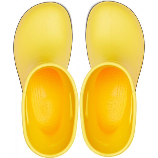 Дитячі крокси гумові чоботи Crocs Kids Crocband Rain Boot Yellow (27/28, жовтий) - Фото 5 Дитячі крокси гумові чоботи Crocs Kids Crocband Rain Boot Yellow (27/28, жовтий) - зображення 5
