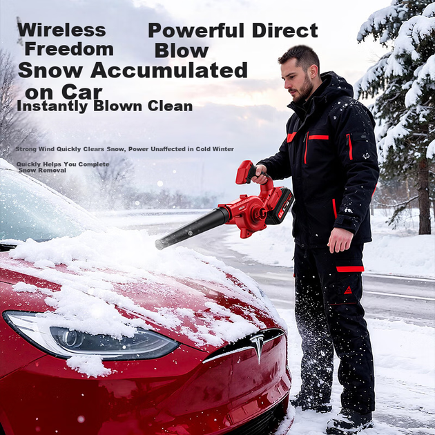 Аккумуляторная воздуходувка DELIXI Electric с литиевой батареей для уборки листьев и пыли - изображение 6