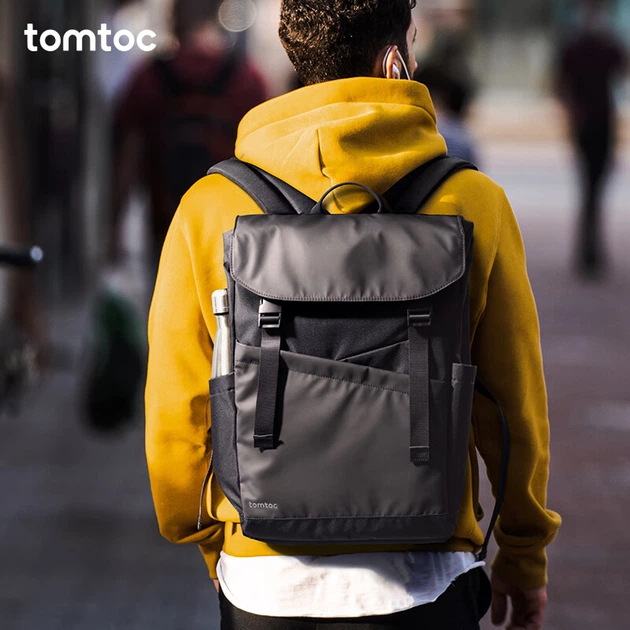 Рюкзак Tomtoc для ноутбука 16" мужской студенческий вместительный - Фото 10 Рюкзак Tomtoc для ноутбука 16" мужской студенческий вместительный - изображение 10