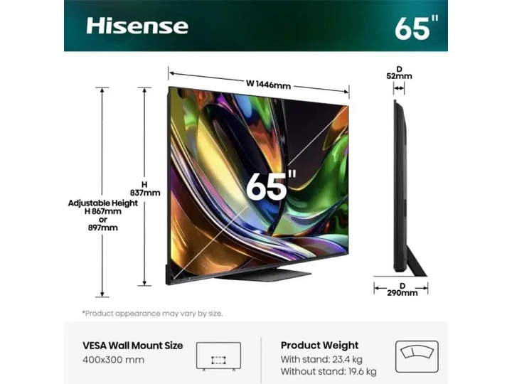 Телевізор Hisense 65UR8S - изображение 4