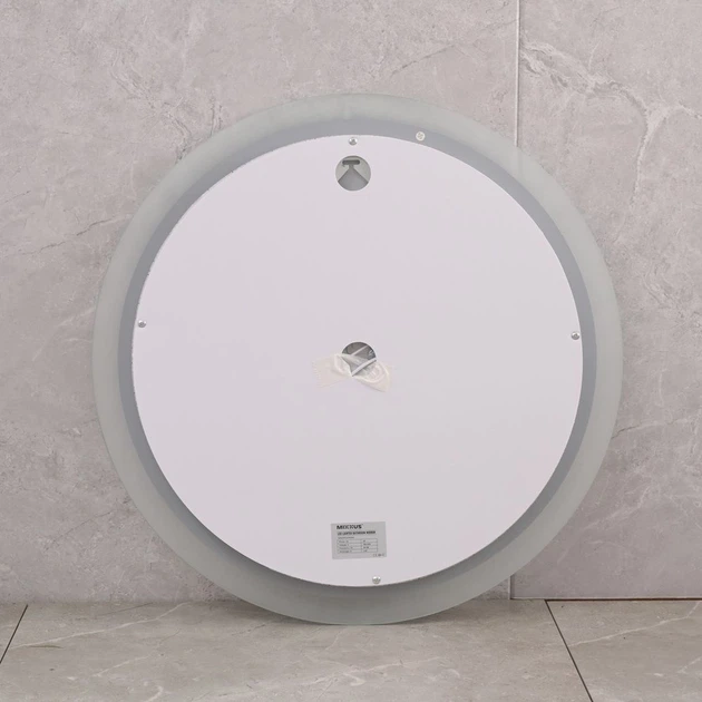 Зеркало для ванной MIXXUS PLAIN MC11-60 LED с подсветкой, подогревом Anti-Fog и диммером, 60×60 см - Фото 6 Зеркало для ванной MIXXUS PLAIN MC11-60 LED с подсветкой, подогревом Anti-Fog и диммером, 60×60 см - изображение 6