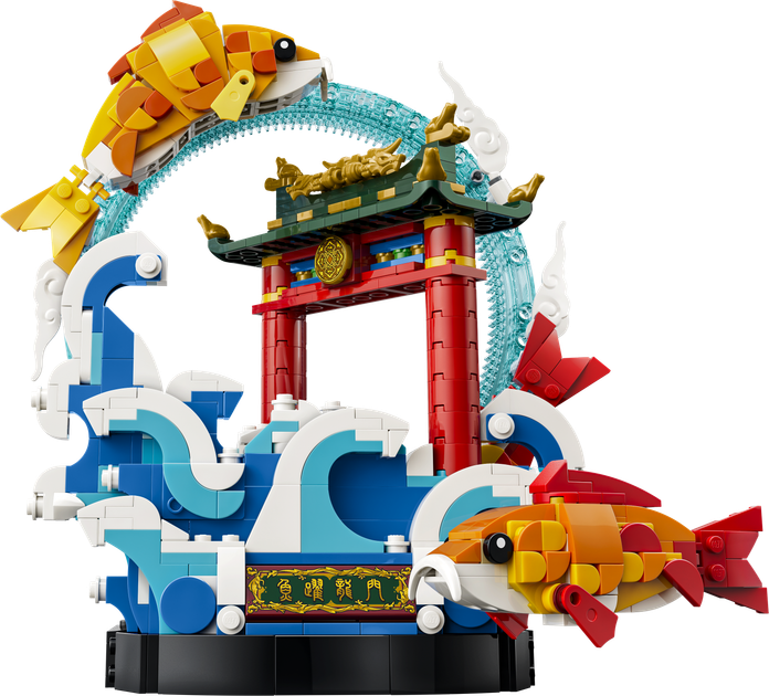 Zestaw klocków LEGO Chinese Festivals Karp przeskakujący przez Smoczą Bramę 736 elementów (80120) - obraz 2