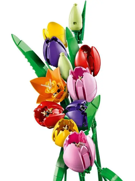 Конструктор Букет тюльпанів 576 деталей Конструктор квіти Icons Botanicals Tulip Bouquet - зображення 3