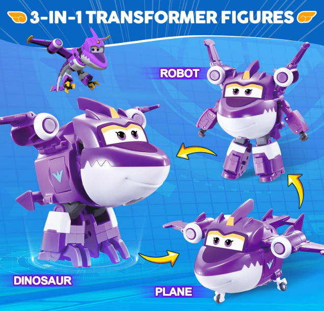 Игрушка-трансформер Super Wings Супер Крылья Салли Sally - изображение 8