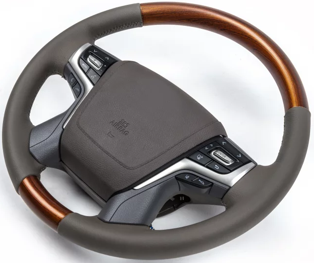Руль в сборе GBT (светлое дерево) для Toyota Land Cruiser 200 2007-2021 гг - изображение 4