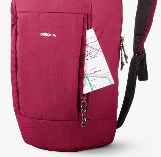 Туристичний Рюкзак QUECHUA Arpenaz 10л 40 х 22 х 15 см Червоний - зображення 6