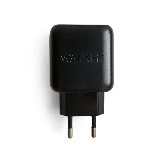 Сетевой зарядное устройство WALKER WH-27 2USB 2.1A пластик черный 67х47х25 мм - изображение 2
