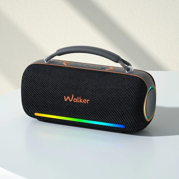 Портативна колонка WALKER WSP-750 60W Bluetooth 5.3 IPX5 281x167x111 мм чорна - зображення 2