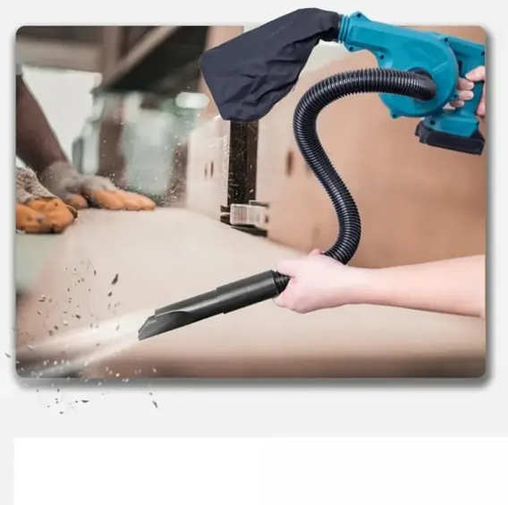 Аккумуляторная воздуходувка пылесос Machine for Cleaning 600W с двумя аккумуляторами Li Ion функциями выдувания и всасывания для уборки листьев пыли и салона автомобиля - Фото 5 Аккумуляторная воздуходувка пылесос Machine for Cleaning 600W с двумя аккумуляторами Li Ion функциями выдувания и всасывания для уборки листьев пыли и салона автомобиля - изображение 5