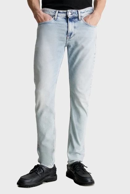 Джинси чоловічі Calvin Klein Jeans Slim Taper блакитні 29/30p - Фото 1 Джинси чоловічі Calvin Klein Jeans Slim Taper блакитні 29/30p - изображение 1