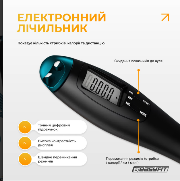Скакалка для бокса EasyFit TwinRope 2,8м черный-голубой (EF-1909-GN) - Фото 4 Скакалка для бокса EasyFit TwinRope 2,8м черный-голубой (EF-1909-GN) - изображение 4