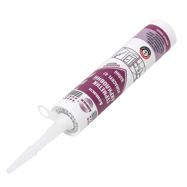 Герметик акриловый 280 мл белый водная дисперсия для пористых материалов - изображение 6