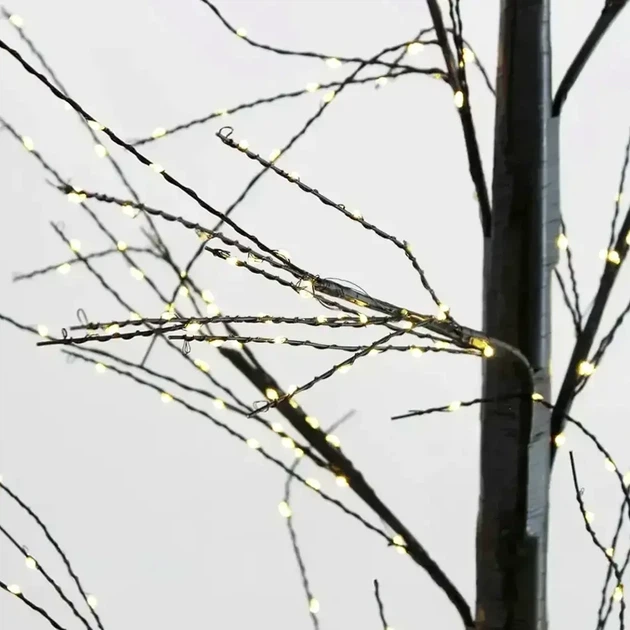 Світлодіодне дерево 1.8 м 480 LED тепле біле для декору інтер'єру та свят - зображення 7