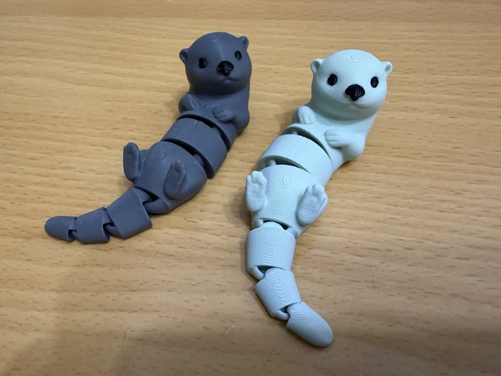 Брелок Выдра Подвижная Articulated Otter Toy Keychain 10 См 3Д Печать - Фото 2 Брелок Выдра Подвижная Articulated Otter Toy Keychain 10 См 3Д Печать - изображение 2