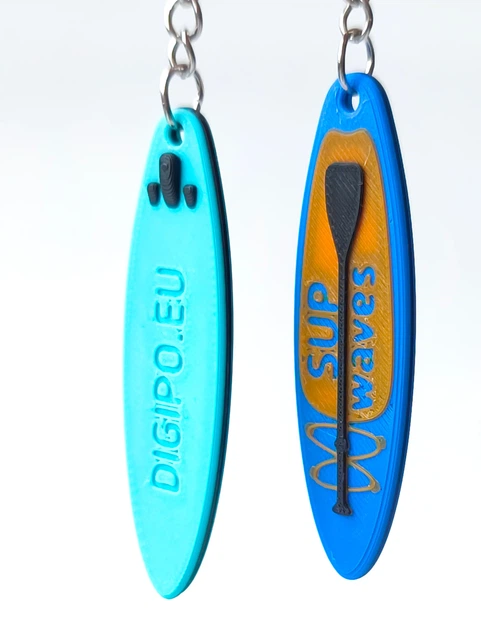 Брелок SUP Доска С Вашим Текстом SUP Board Keychain With Custom Text 7 См 3Д Печать - Фото 2 Брелок SUP Доска С Вашим Текстом SUP Board Keychain With Custom Text 7 См 3Д Печать - изображение 2