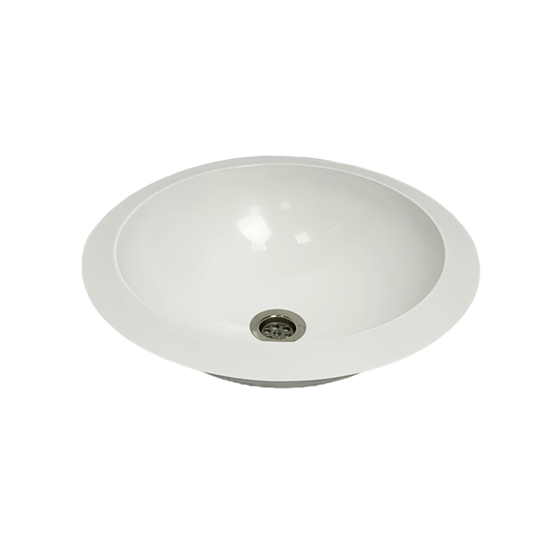 Умивальник врізний Adamant MOON 460 Classic white-01 - зображення 4