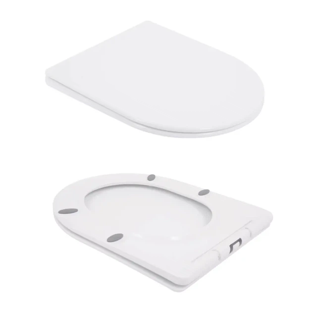Унитаз компакт Qtap Swan Eco 640х360 овальный, с сиденьем, белый глянцевый (QTSWA27W48748) - изображение 5