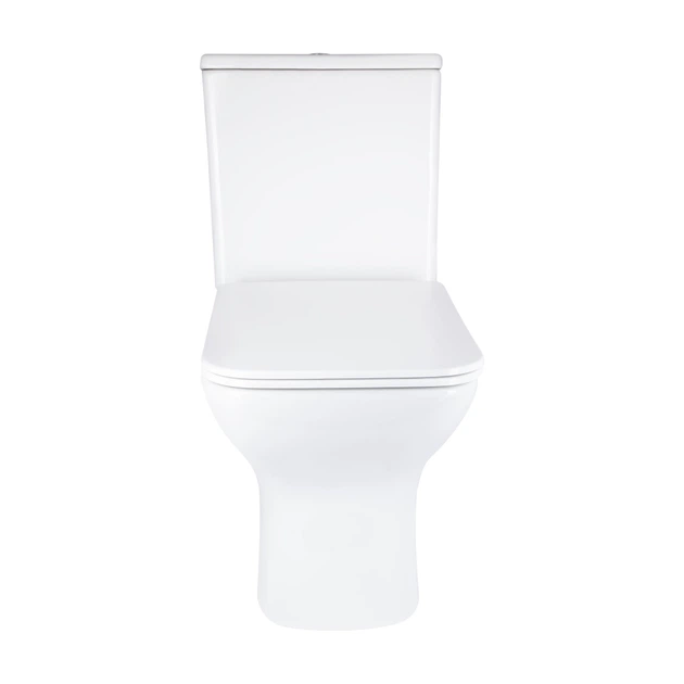 Унитаз компакт Q-tap Aries 620x360 овальный, с сиденьем, белый (QT03228302W) - Фото 2 Унитаз компакт Q-tap Aries 620x360 овальный, с сиденьем, белый (QT03228302W) - изображение 2